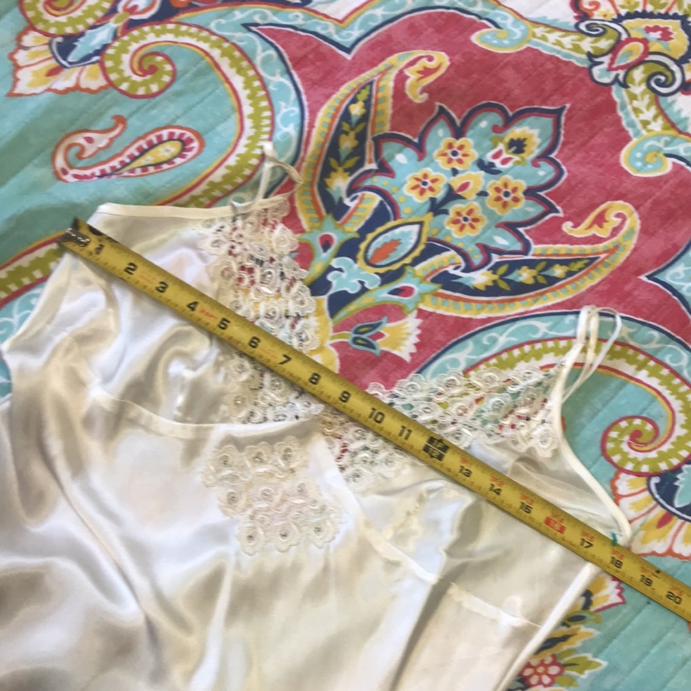 Lace and satin slip dress or nightgown. - Picture 11 of 12